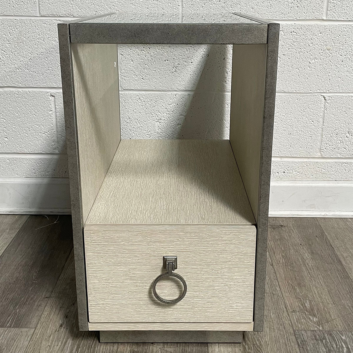 Pair of Glass-Top  End Tables