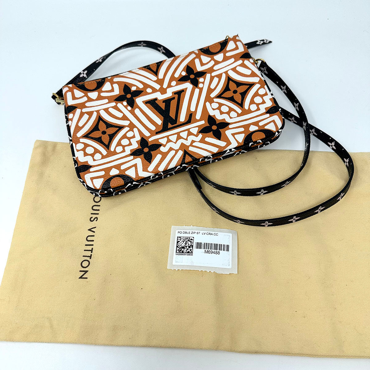 Louis Vuitton Monogram Giant Double Zip Crossbody