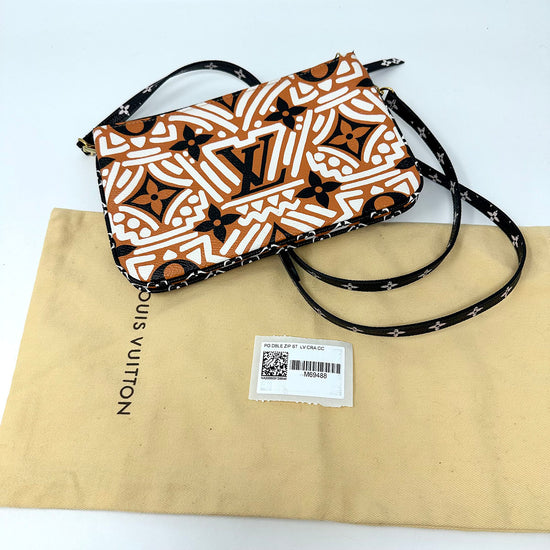 Louis Vuitton Monogram Giant Double Zip Crossbody