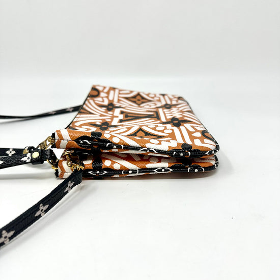 Louis Vuitton Monogram Giant Double Zip Crossbody