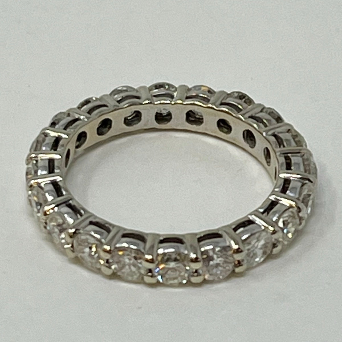 14K White Gold Diamond Eternity Ring