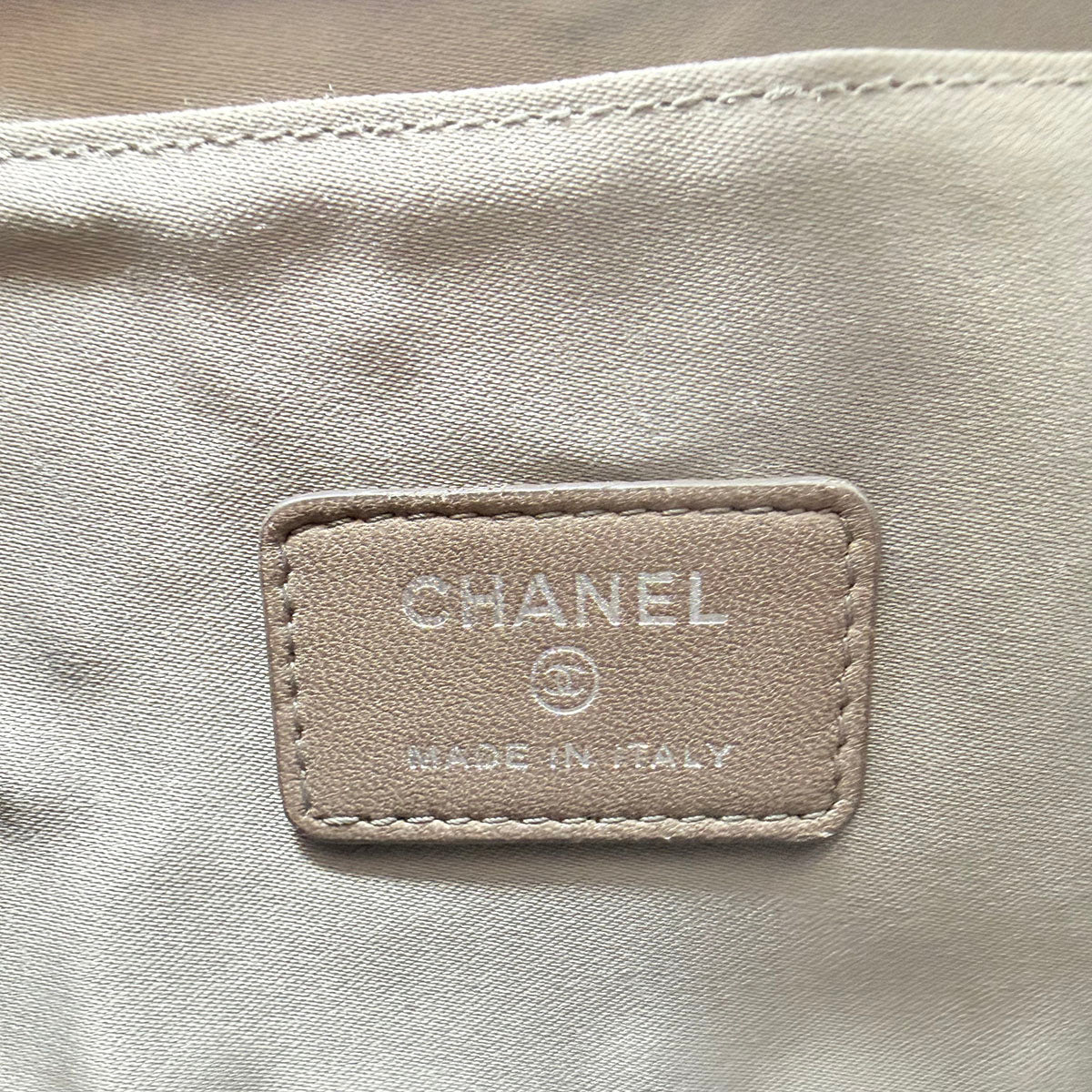 Chanel Embossed "Lucky Symbol" Pochette
