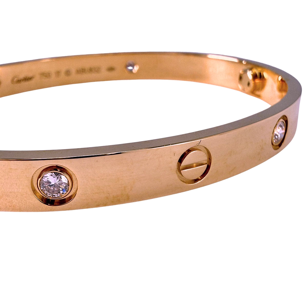 Cartier 4 Diamond LOVE Bracelet