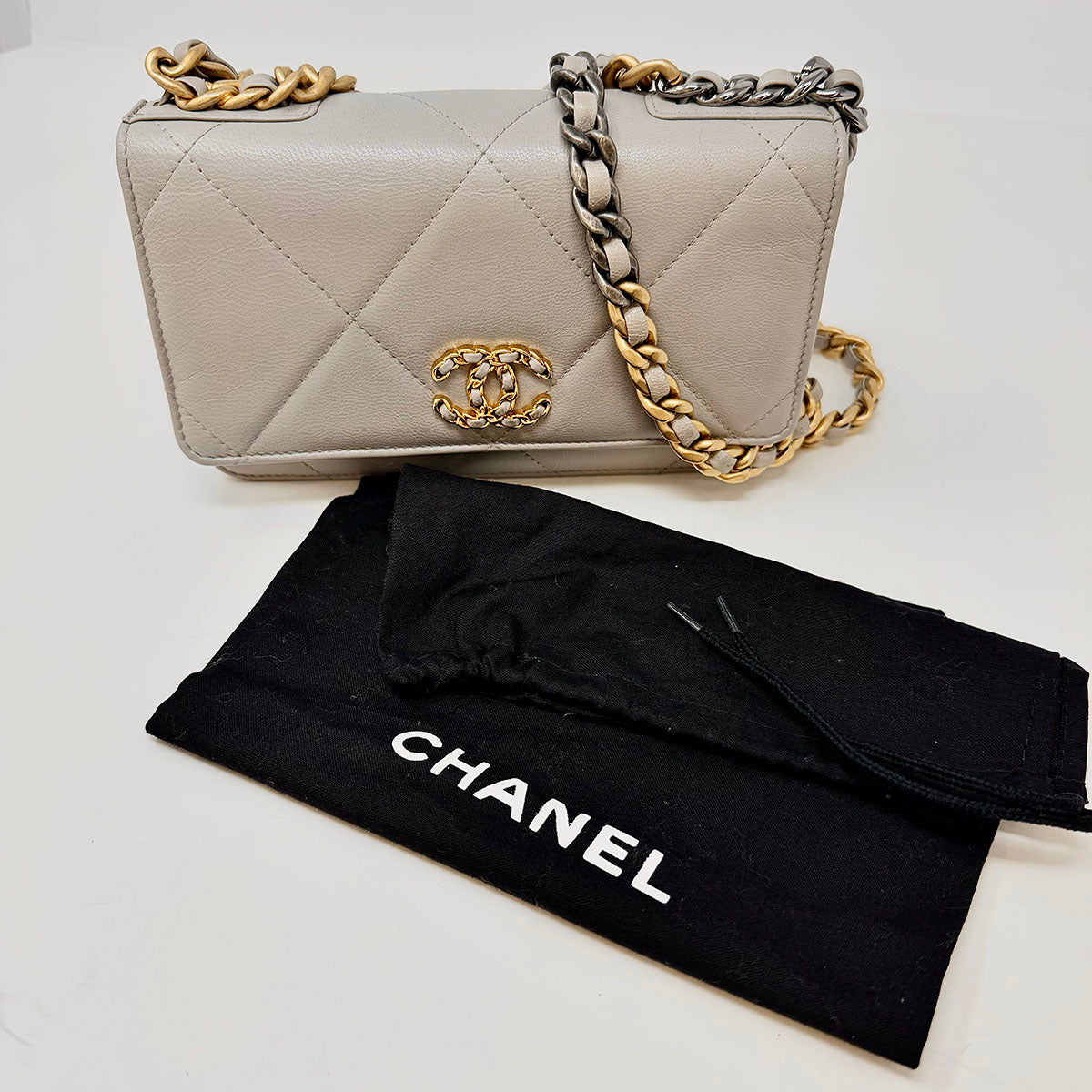 Chanel Quilted 19 Wallet on the Chain