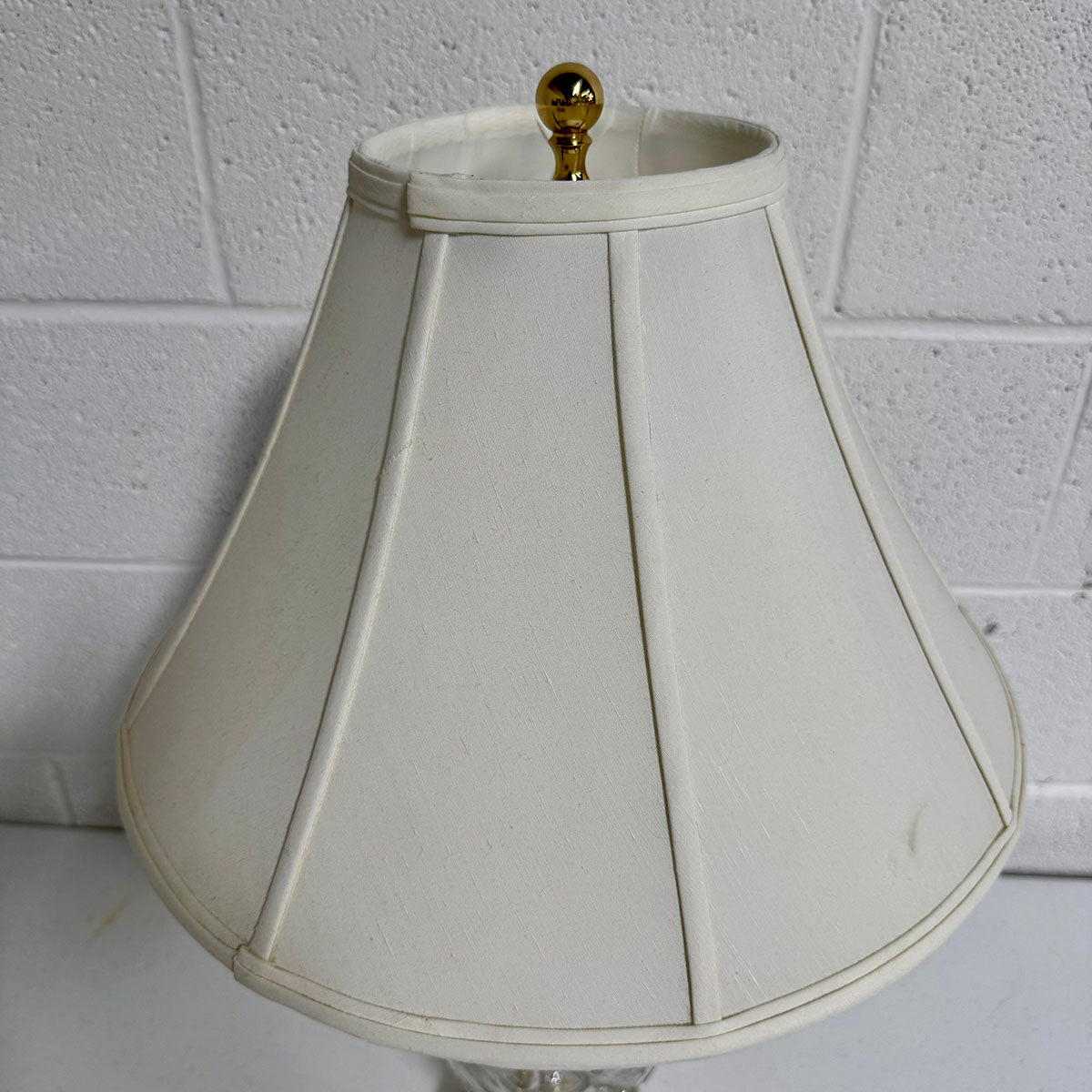 Waterford Lamp with Silk Shade