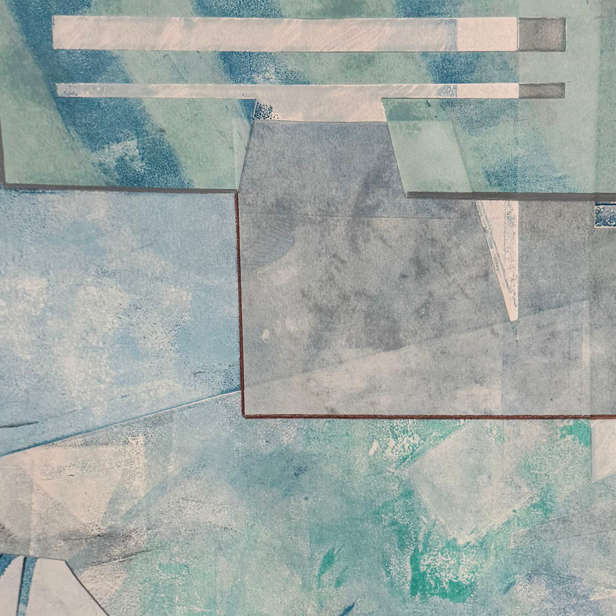 Framed Monoprint "Relative Force" signed