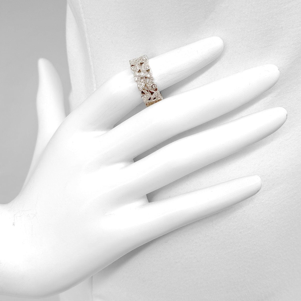 Peter Storm 18K White Gold Diamond Ring