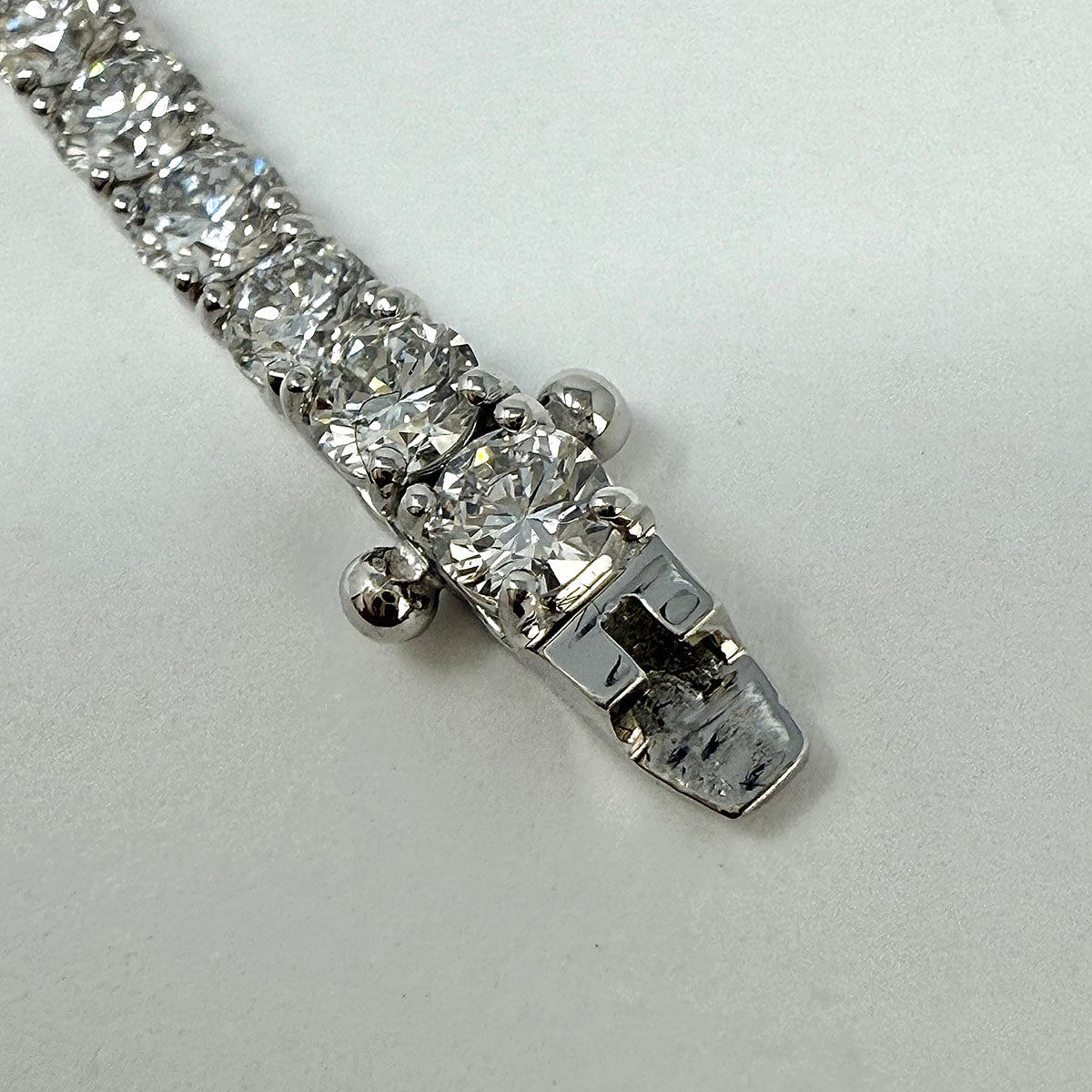 14K White Gold Lab Grown 6ct Diamond Tennis Bracelet