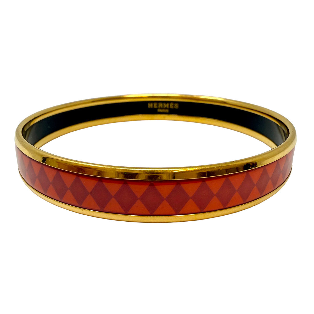 Hermes Narrow Enamel Bangle Bracelet