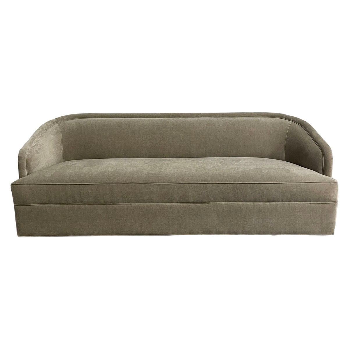 Curved Back Single Bench Seat Sofa