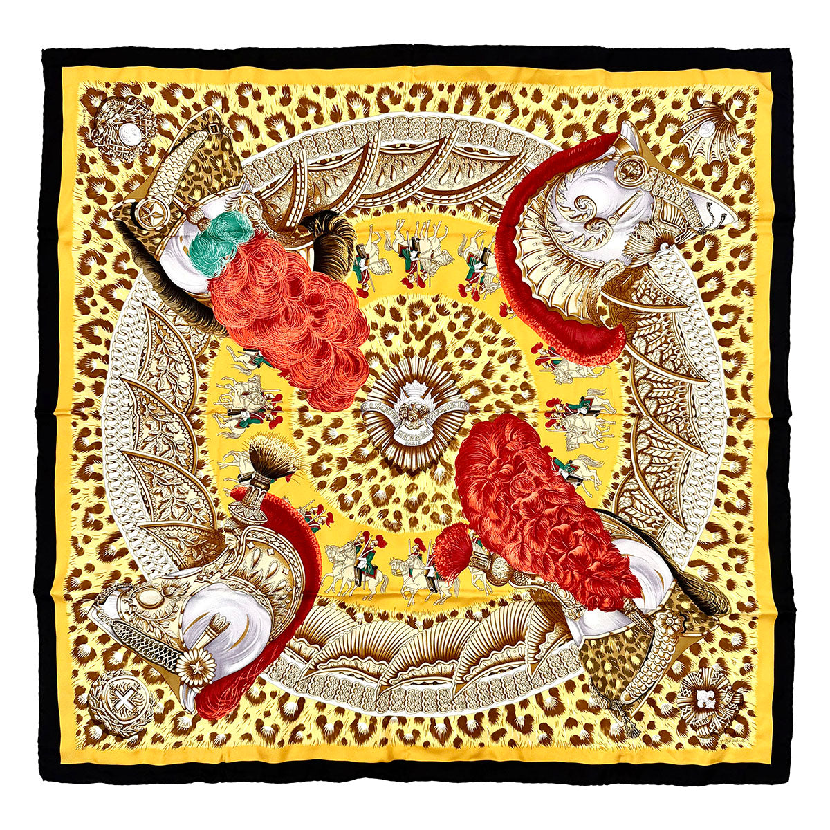 Hermes "Casques Plumets" Scarf