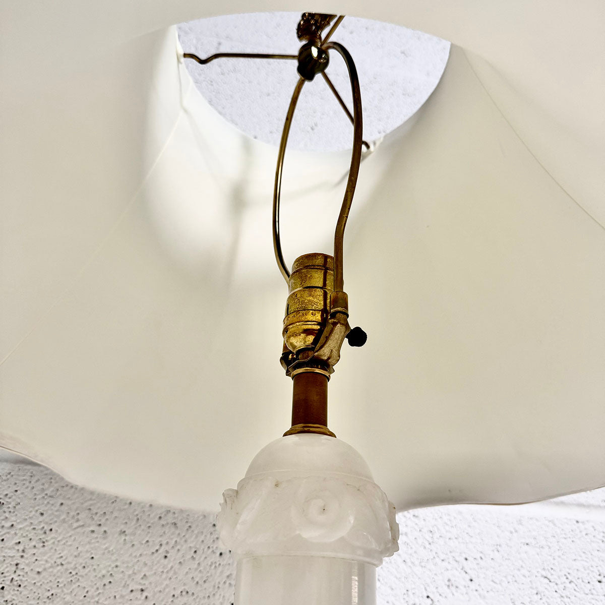 Pair of Alabaster Lamps