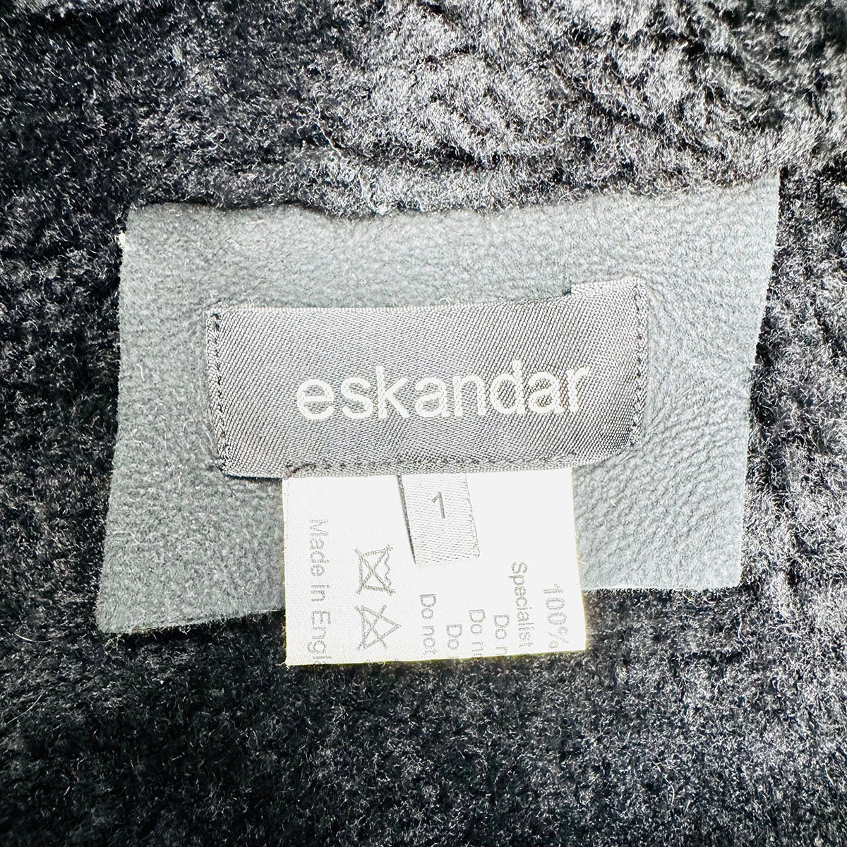 Eskandar Black Shearling Coat