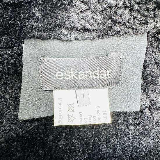 Eskandar Black Shearling Coat