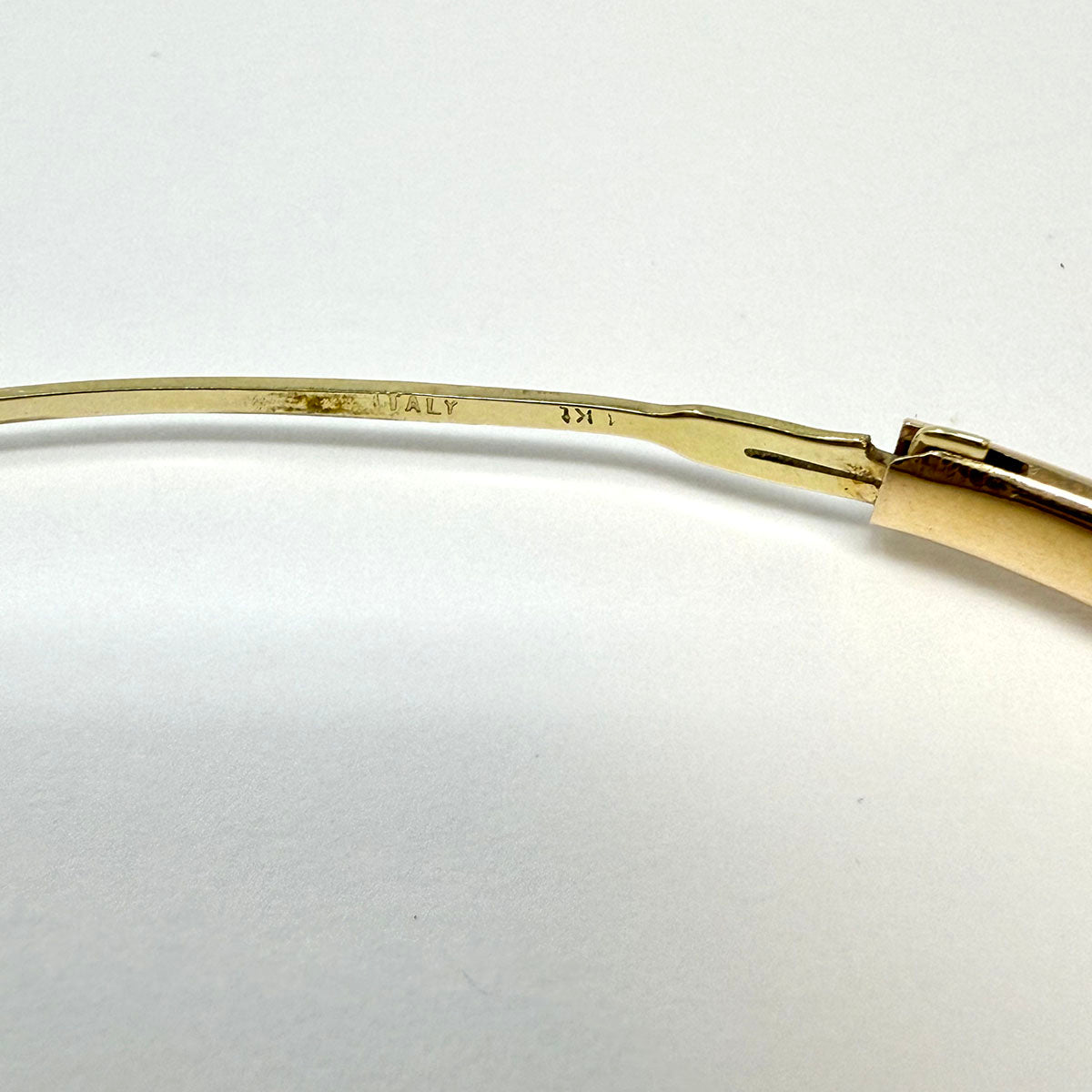 14K Gold Hinged Bracelet
