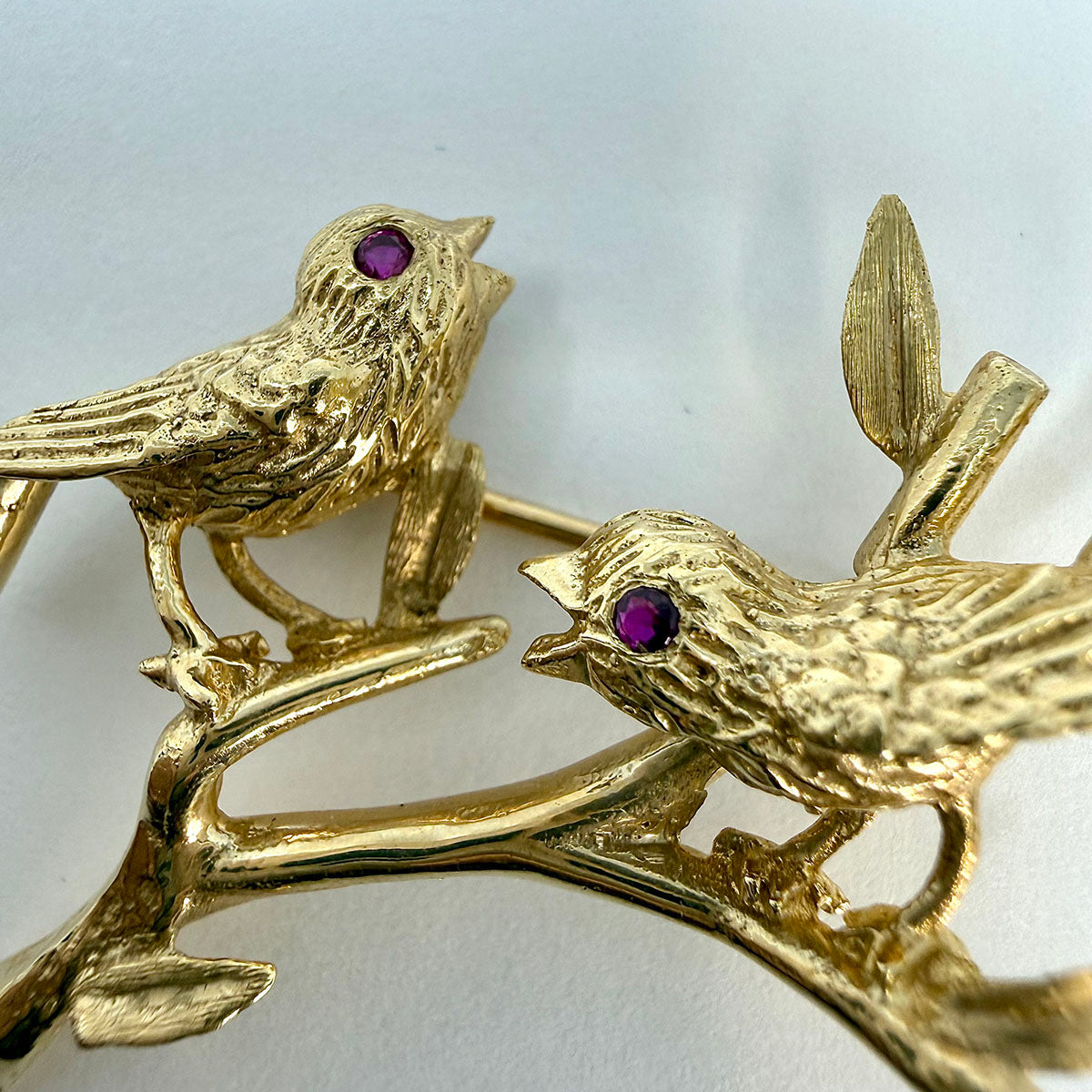 14K Gold Bird Pin