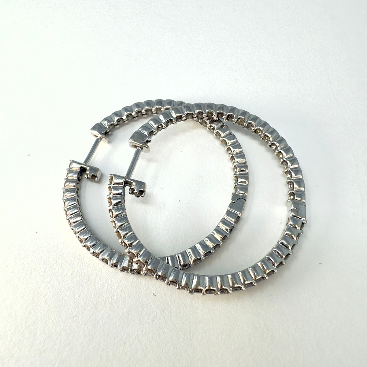 Diamond Hoop Earrings