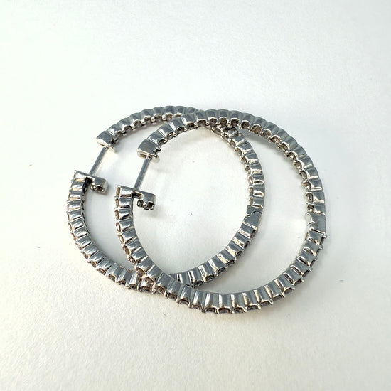 Diamond Hoop Earrings