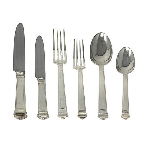 Argenterie Greggio Sterling Silver Flatware Set 6-Pc Plc Setting for 8 ...