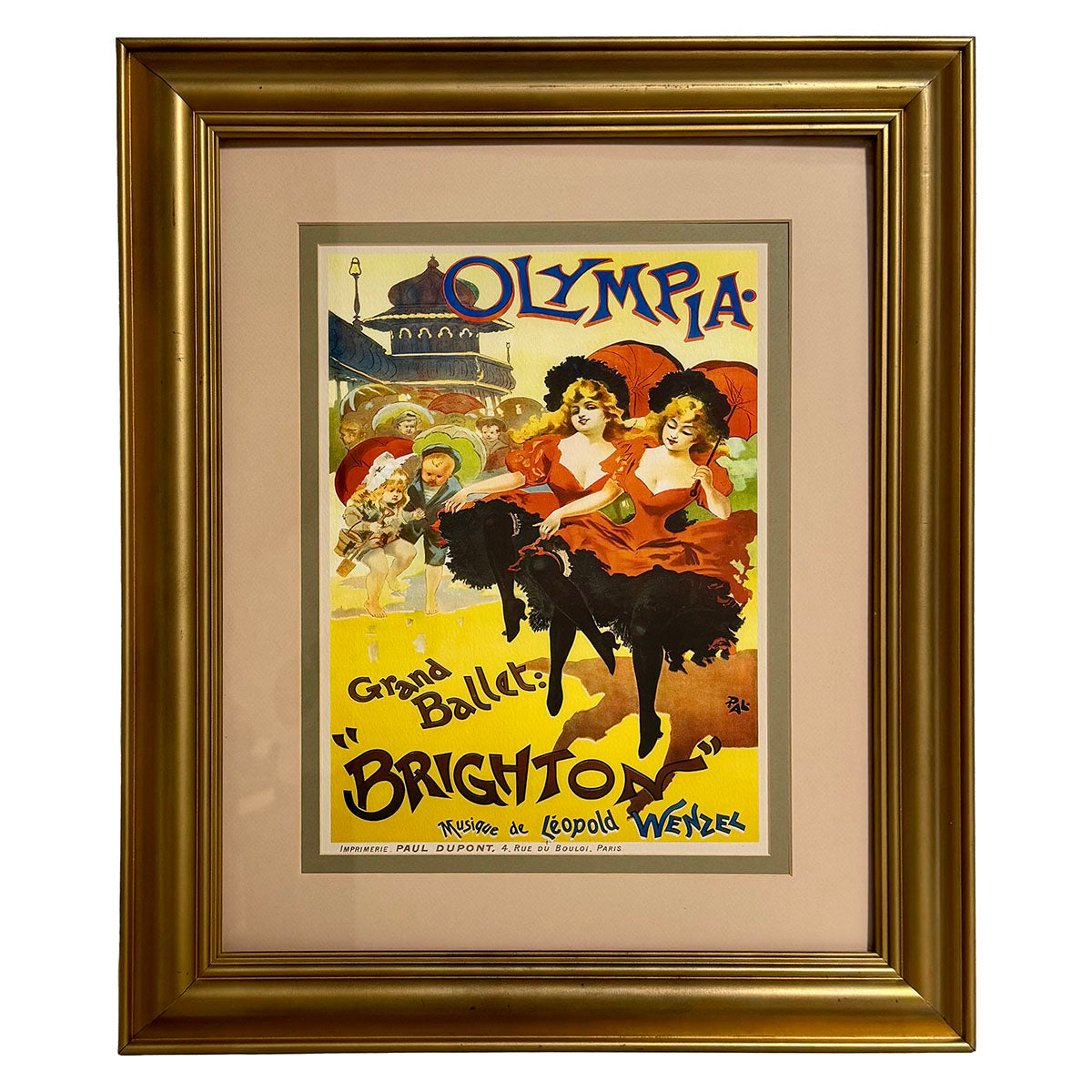 "Olympia. Grand Ballet: Brighton" , French Poster