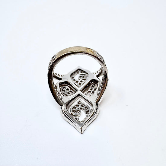 Luca Carati 18K White Gold Diamond Ring