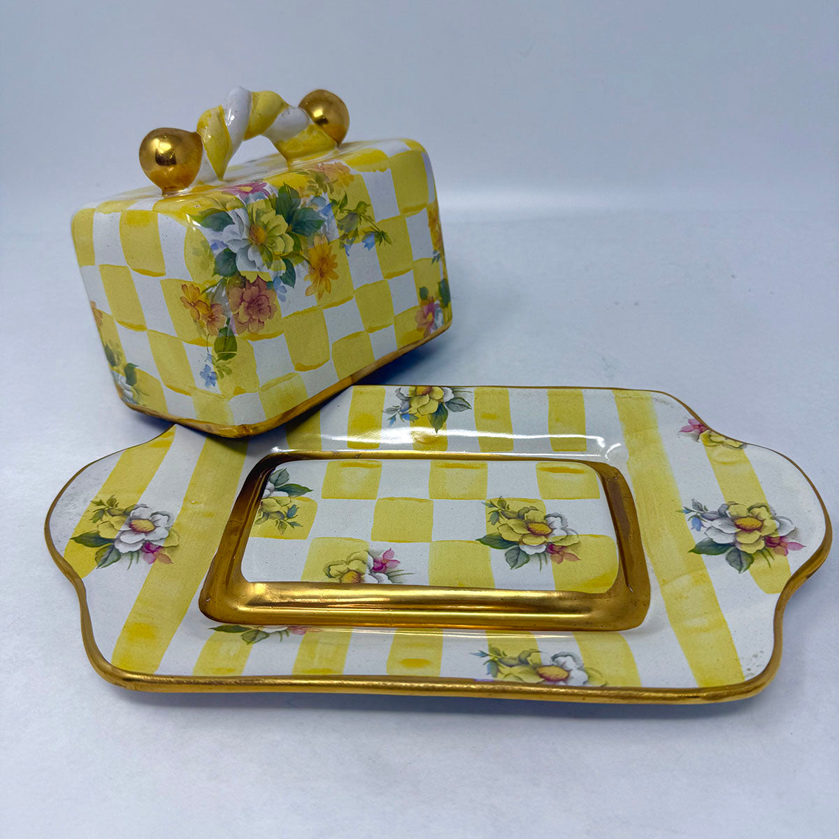 Lemon Curd Butterhouse Butter Dish with Cover