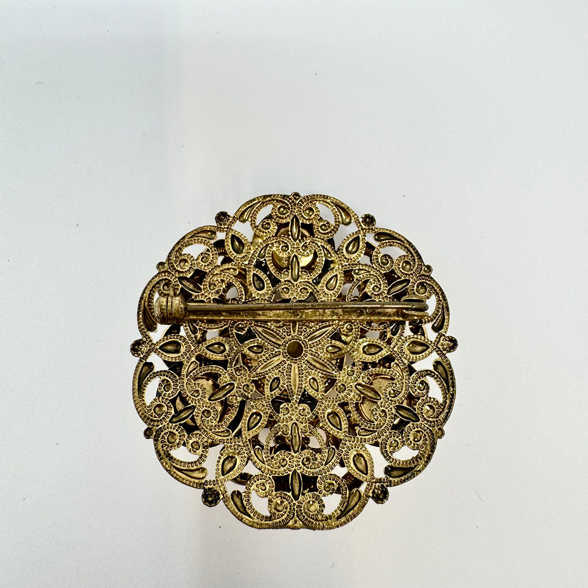 Vintage West German Filigree Brooch Pin