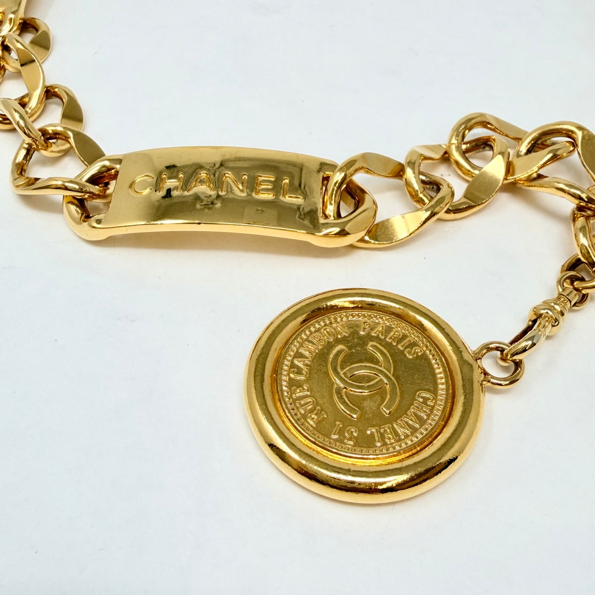 Chanel 24K Gold plated Chain Link Belt