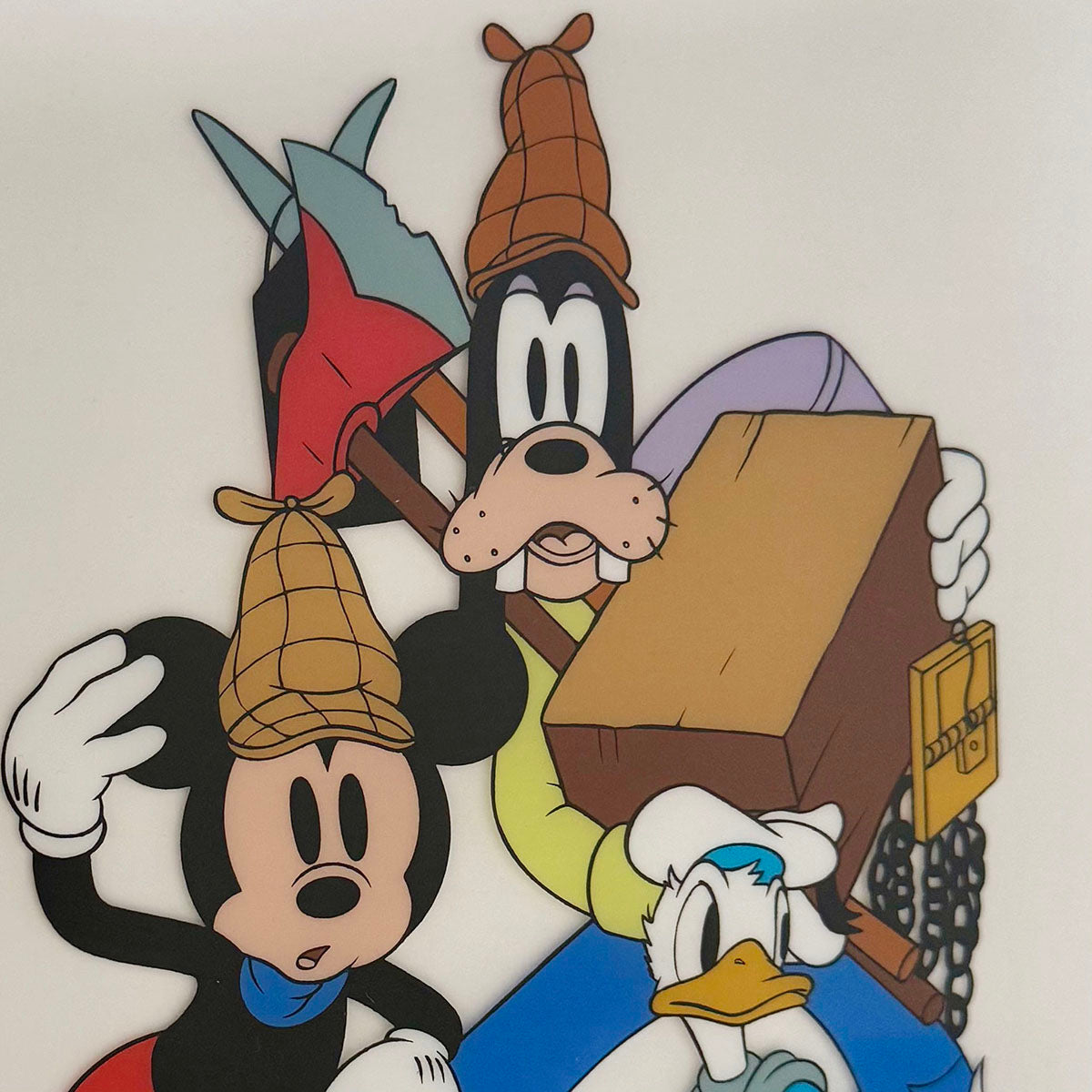 Disney Limited Edition "Mickey Mouse, Donald Duck and Goofy" COA included