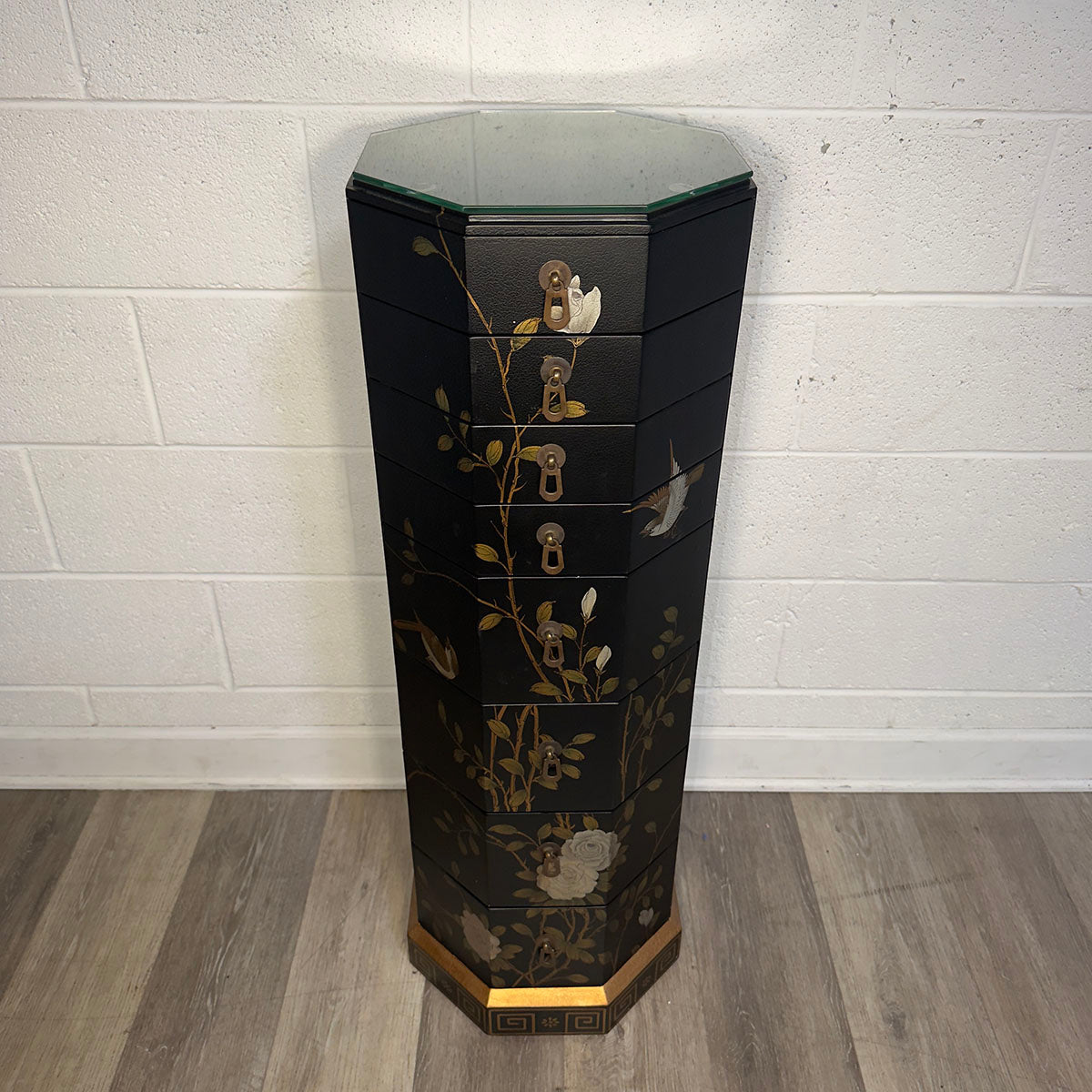 Chinoiserie Painted Octagonal Chest