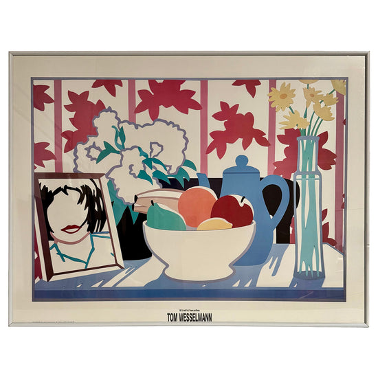 "Still Life with Fruit, Flowers and Monica" Poster Framed