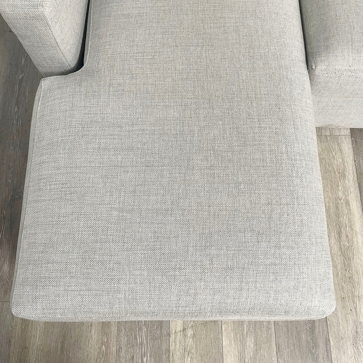 Crate & Barrel Gray Reversible Sectional with Chaise