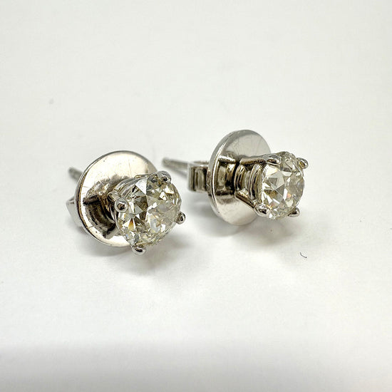 Platinum Diamond Stud Earrings