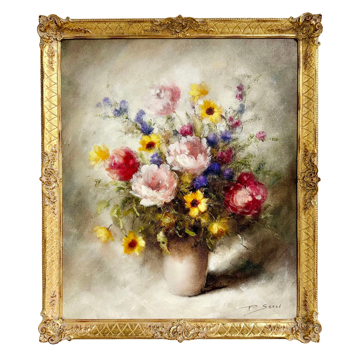 "Still Life with Flowers" Signed