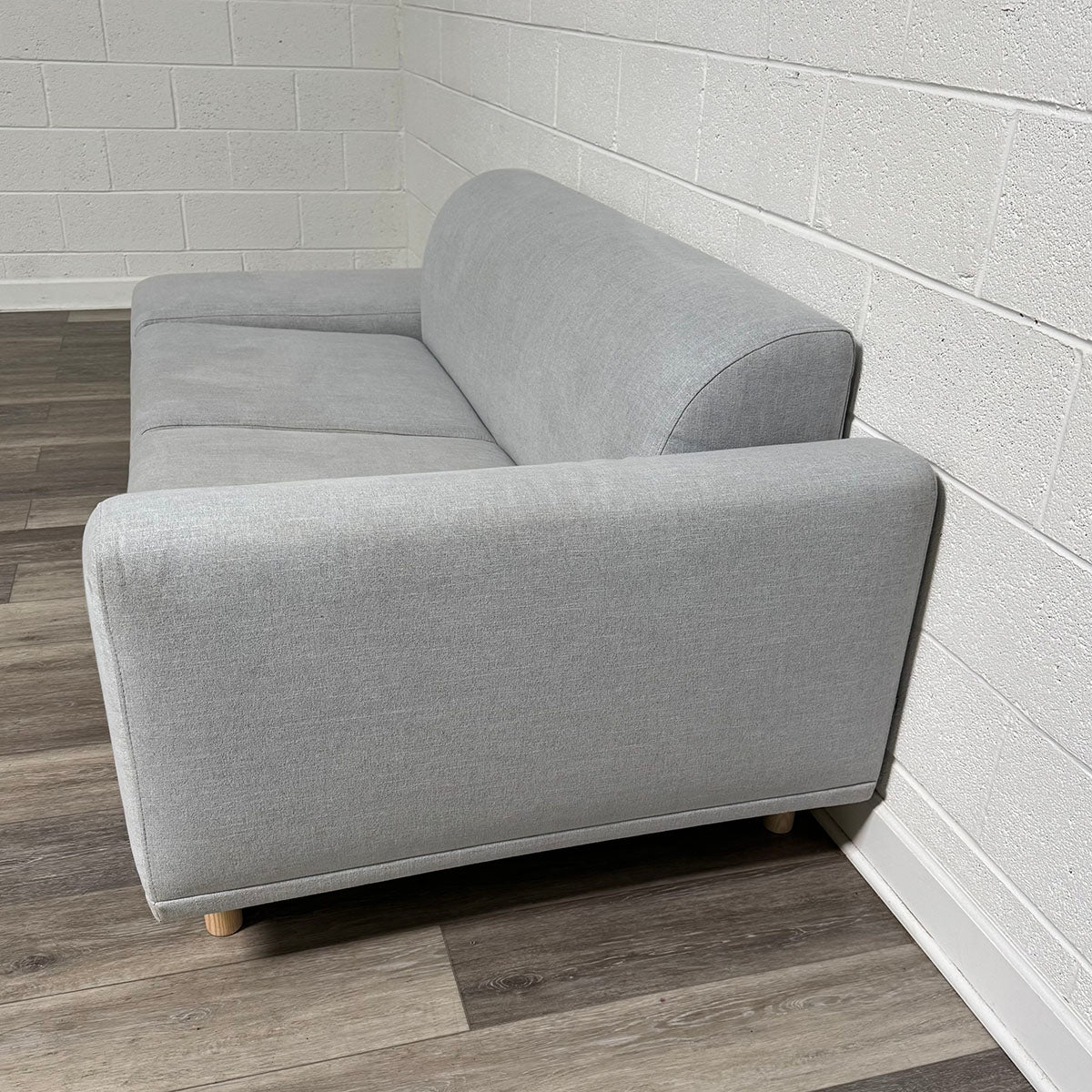 Danish 2 Seat Sofa With Open End