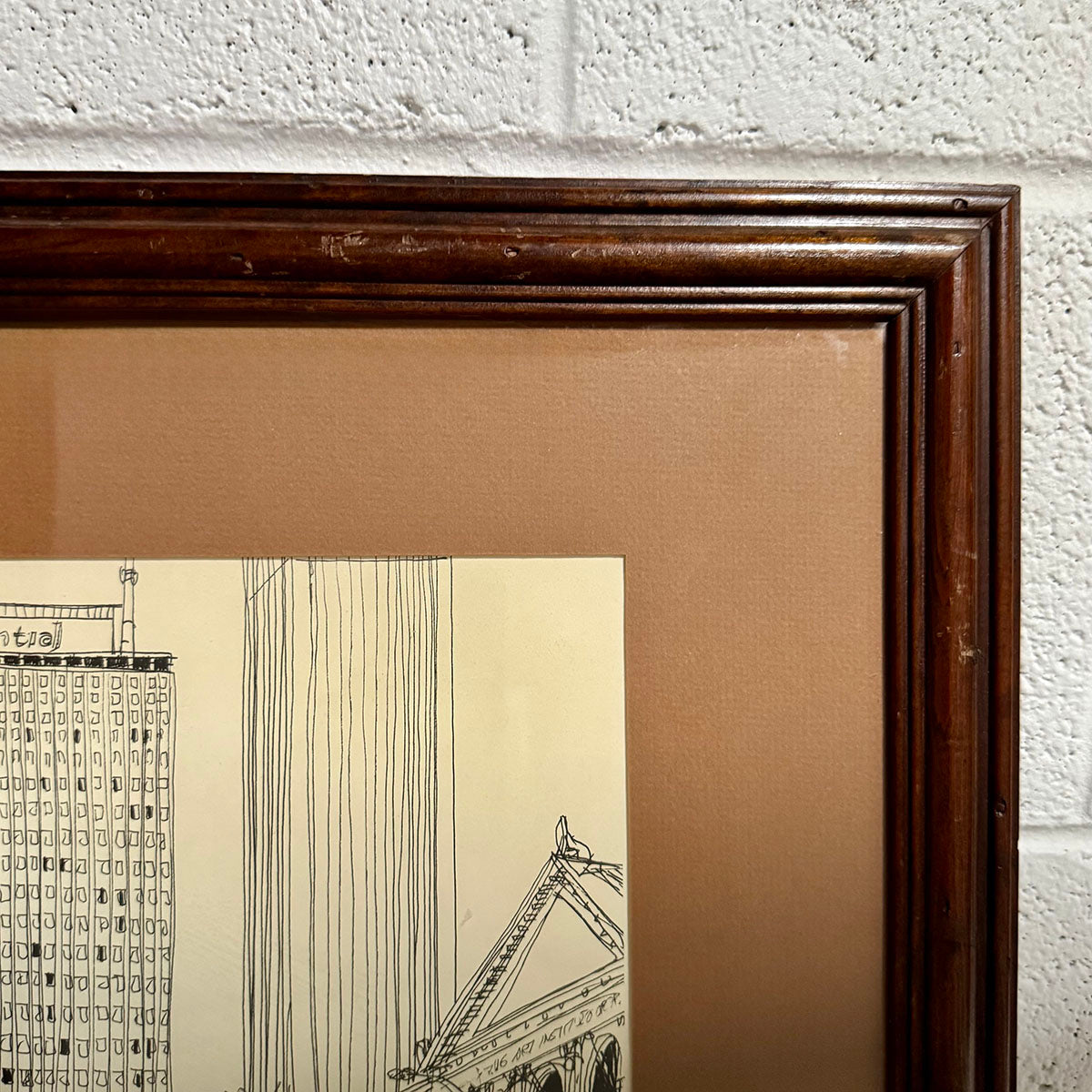 "Michigan Avenue Art Institute" Drawing by Bill Olendorf