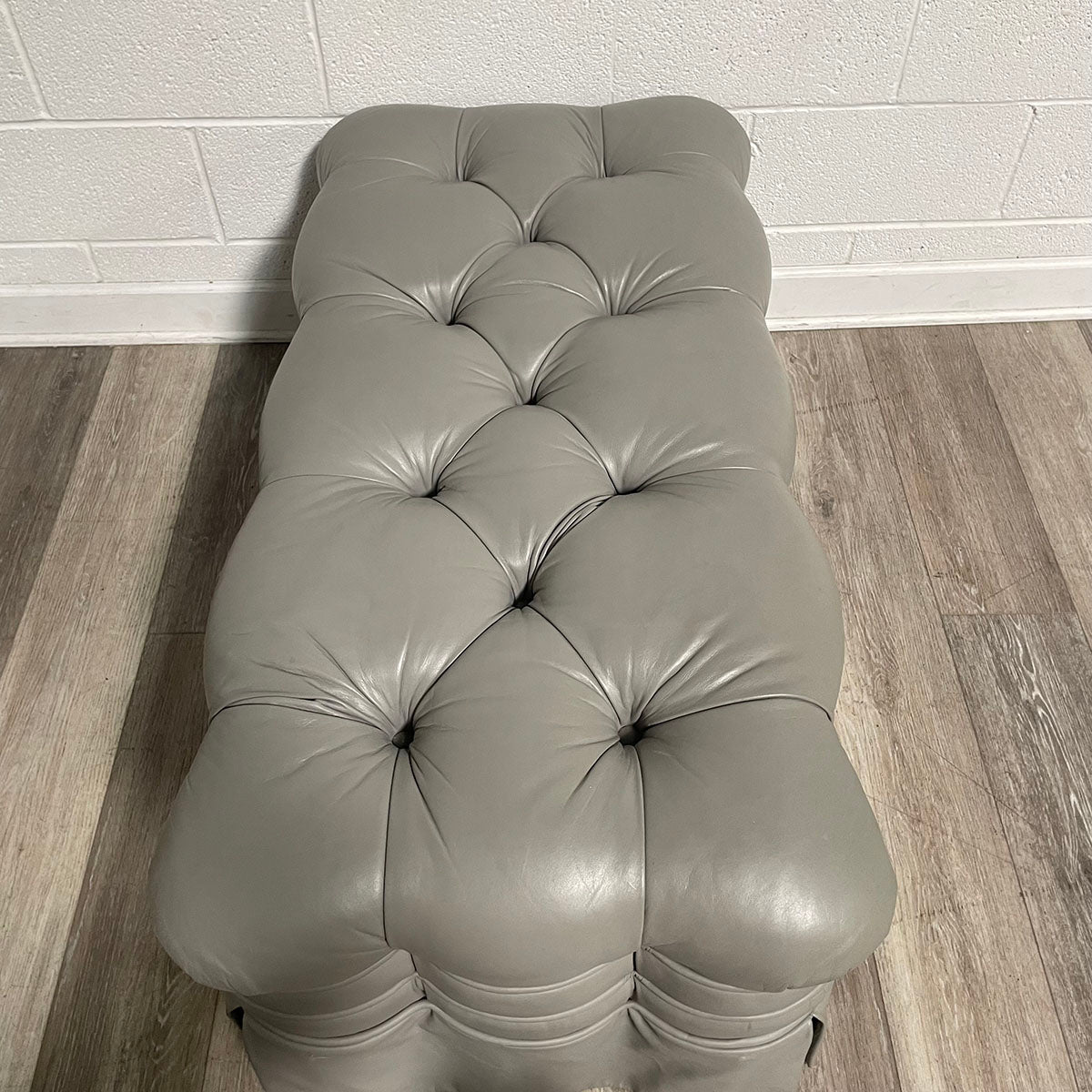 Leather Ottoman