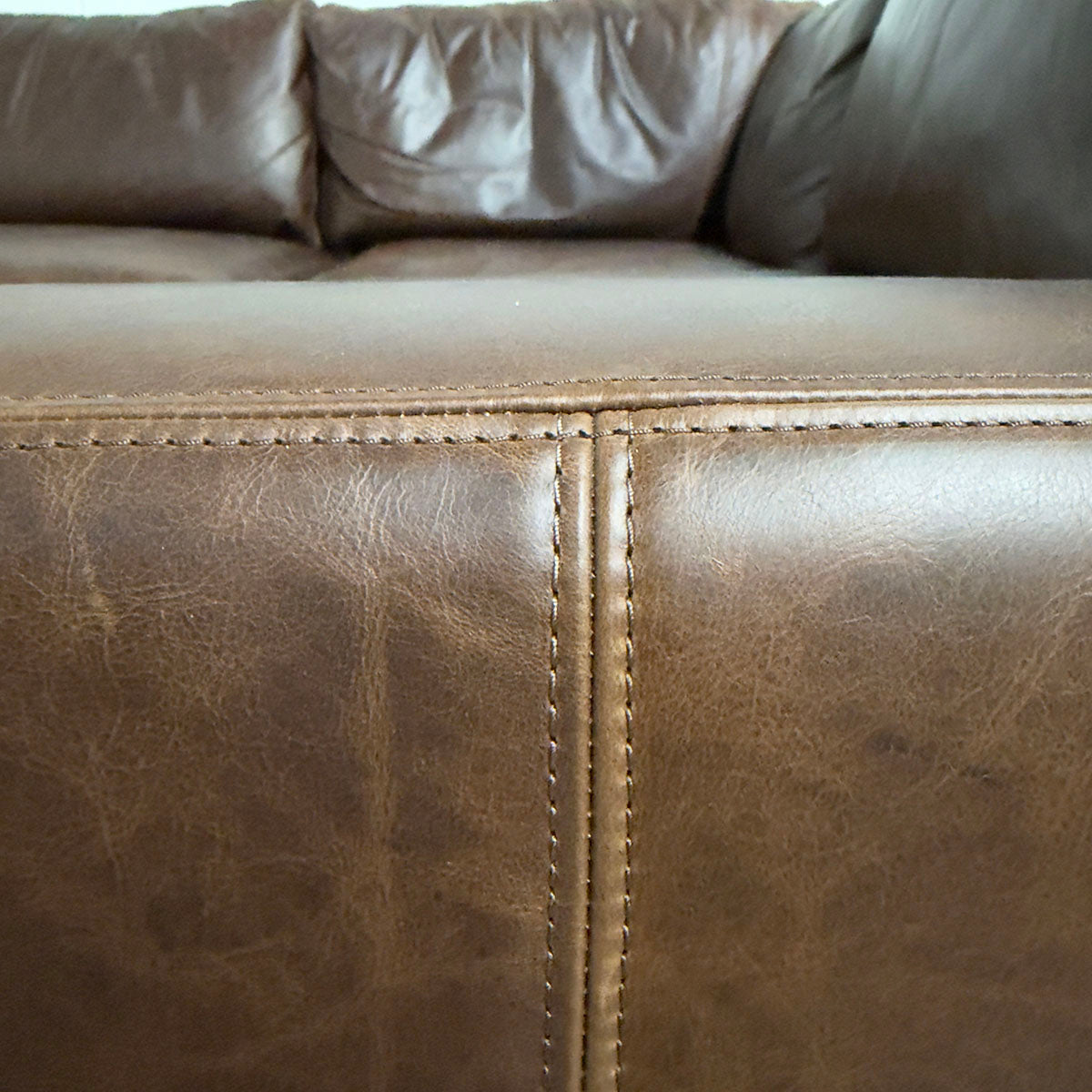 Restoration Hardware Leather Sectional Sofa