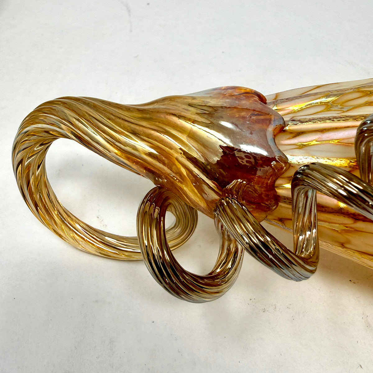 Set of 4 Glass Pumpkins/Gourds
