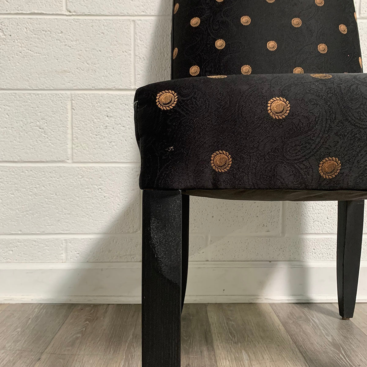 Set of Six Black Dining Chairs