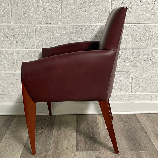 Dakota Jackson Pair Of Leather Accent Chairs