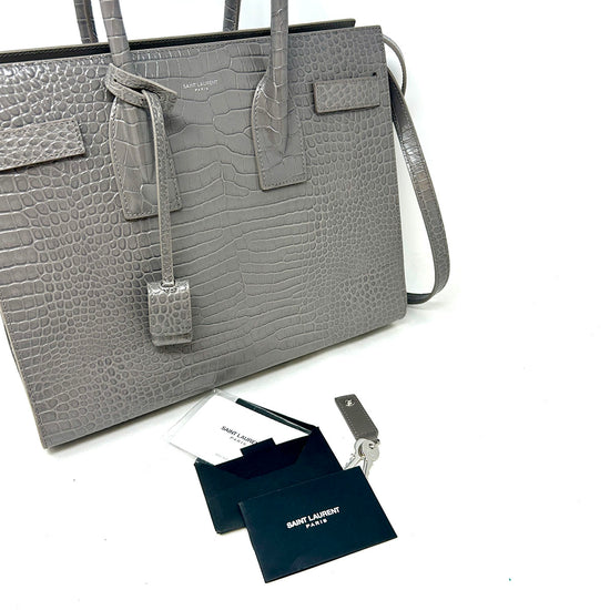 Saint Laurent Leather Sac De Jour Handle Bag