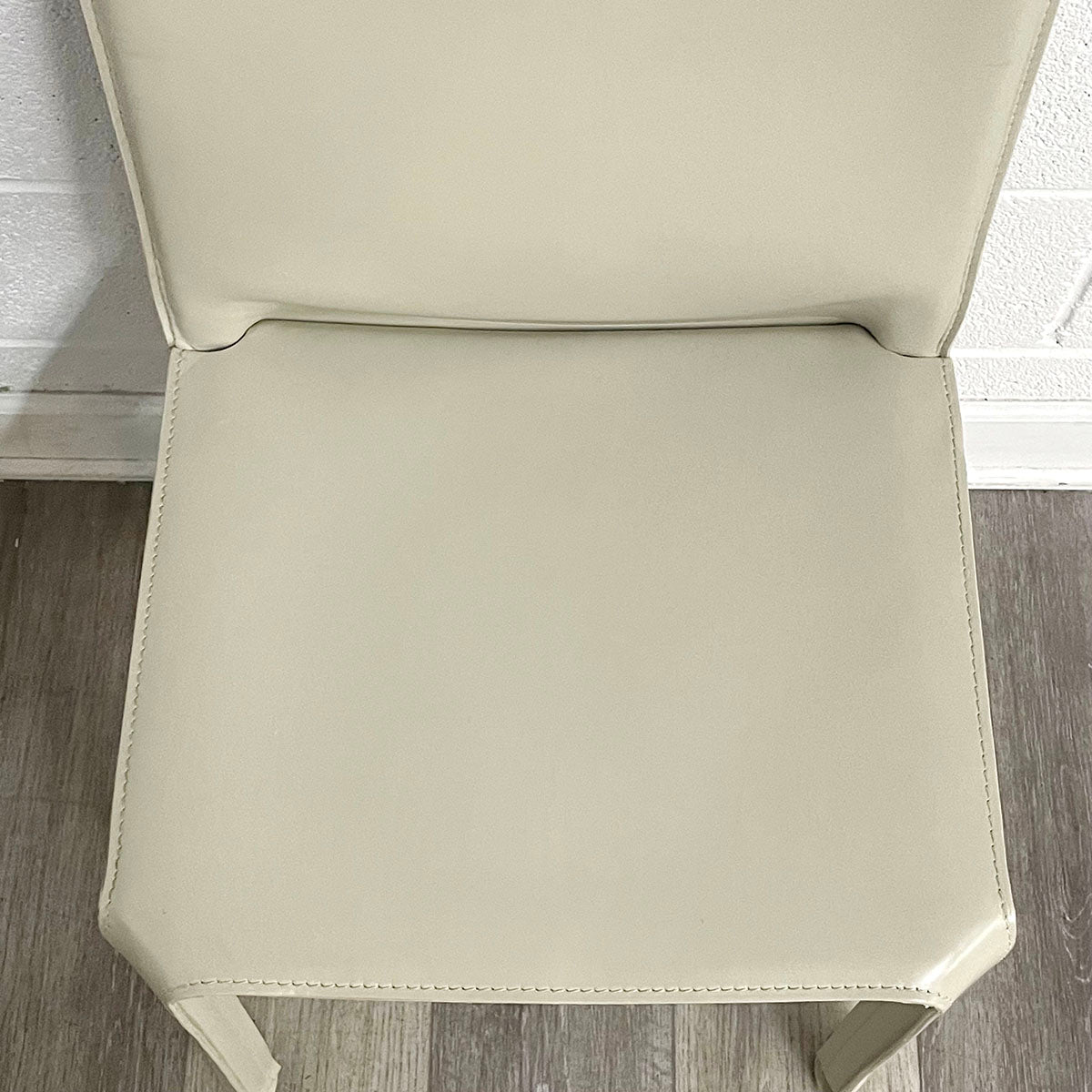 Set of 4 Cream Mario Bellini CAB 412 Leather Dining Chairs for Cassina