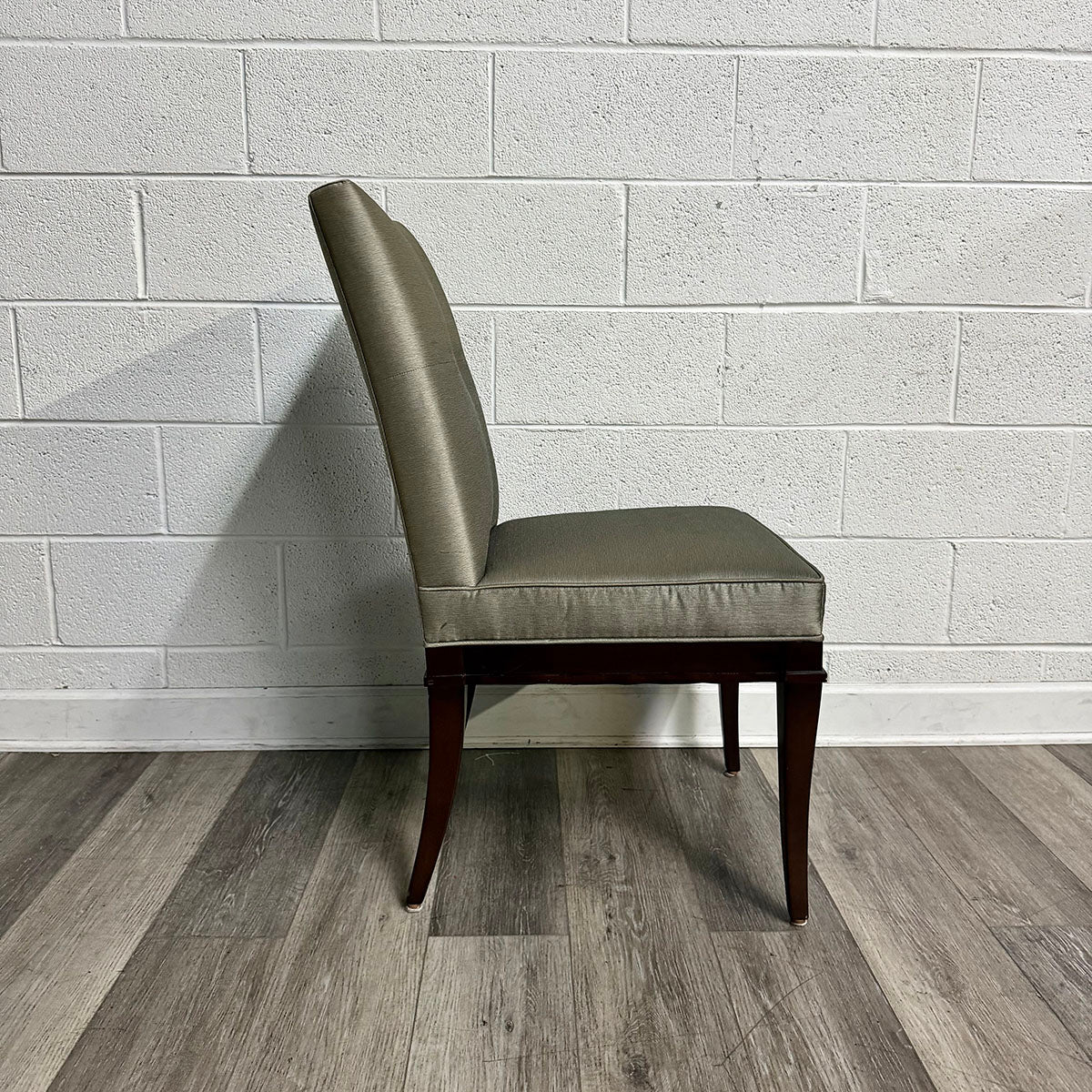 Set of 6 Interior Crafts Silk Upholstered Dining Chairs