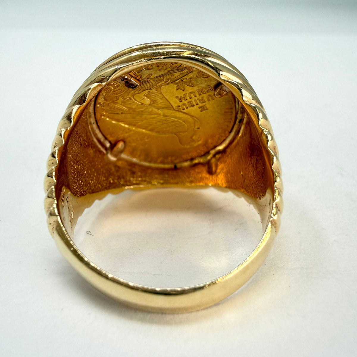 14K Gold $2.5 Coin Ring