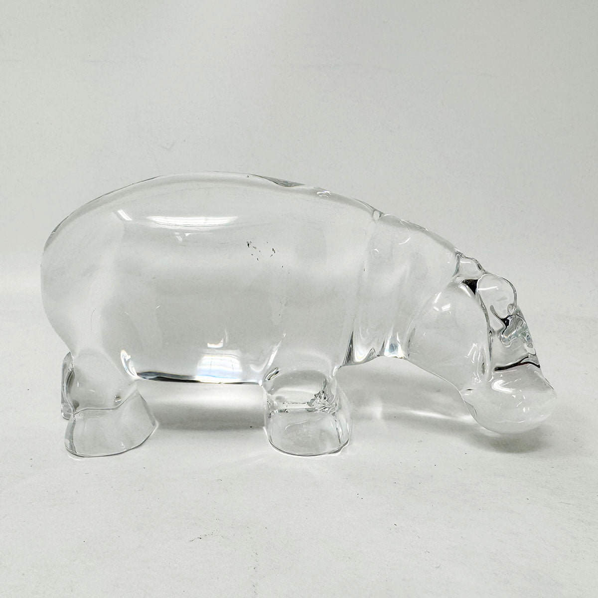 Crystal Hippo Figurine