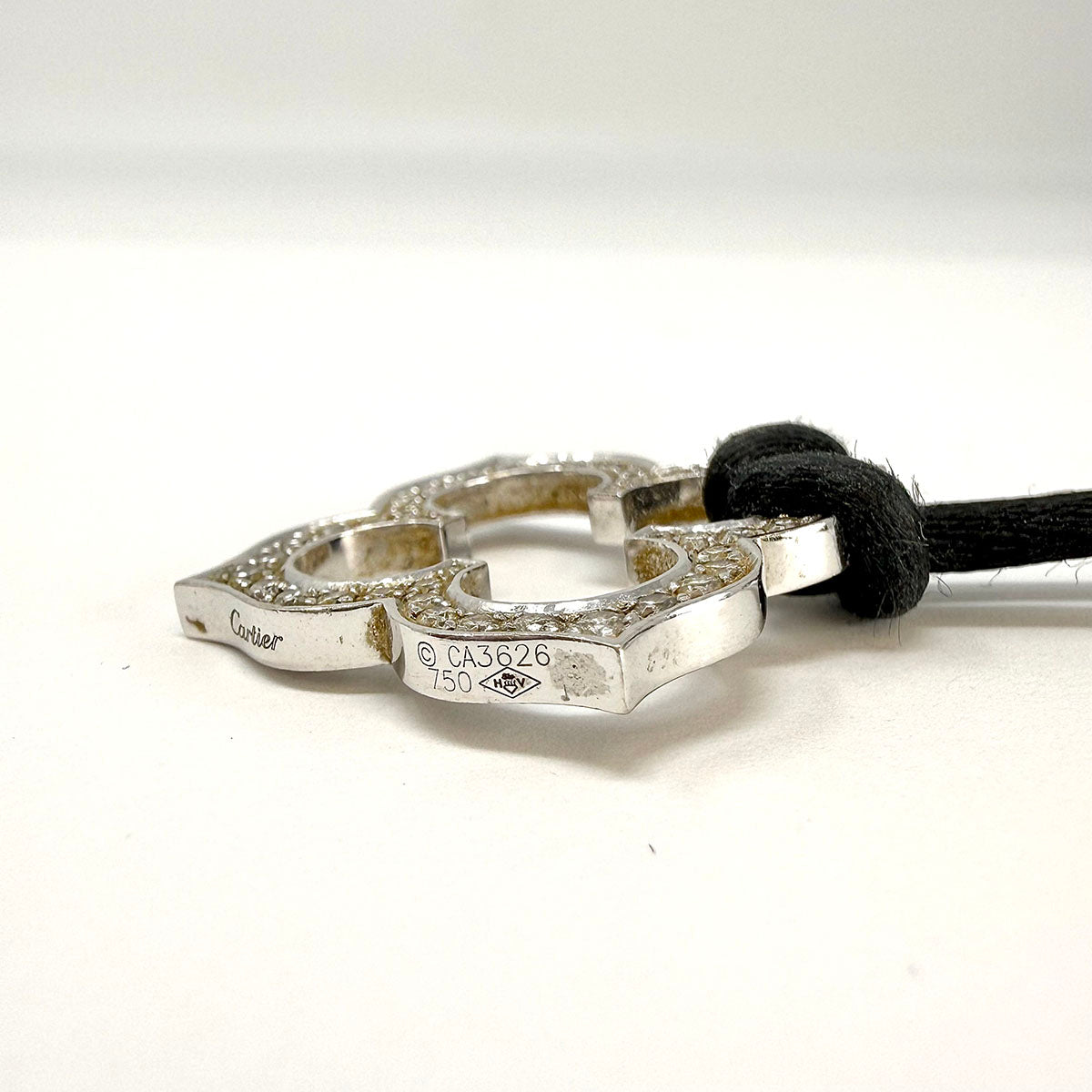 Cartier Quatrefoil Diamond Pendant Necklace