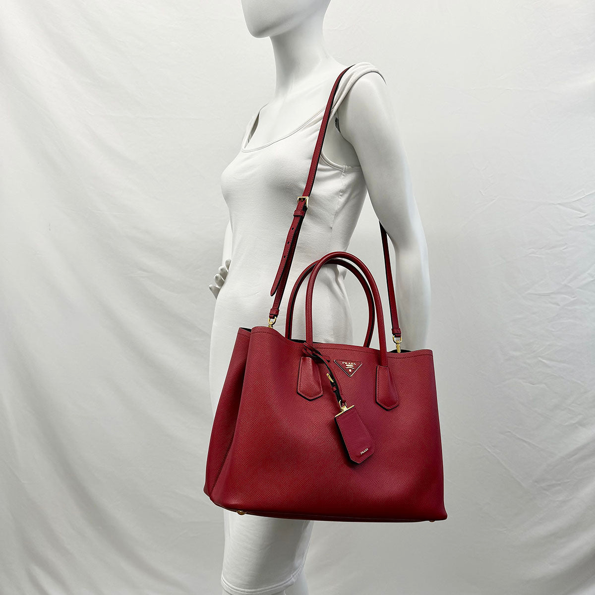 Prada Saffiano Cuir Double Bag