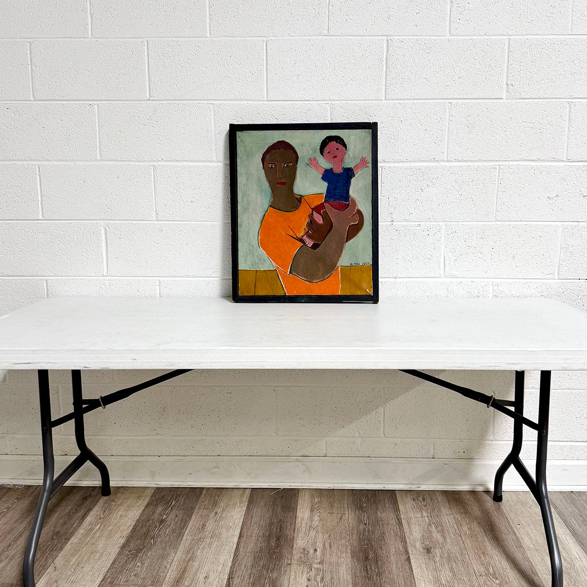 "Parent and Child" Signed and dated 1957