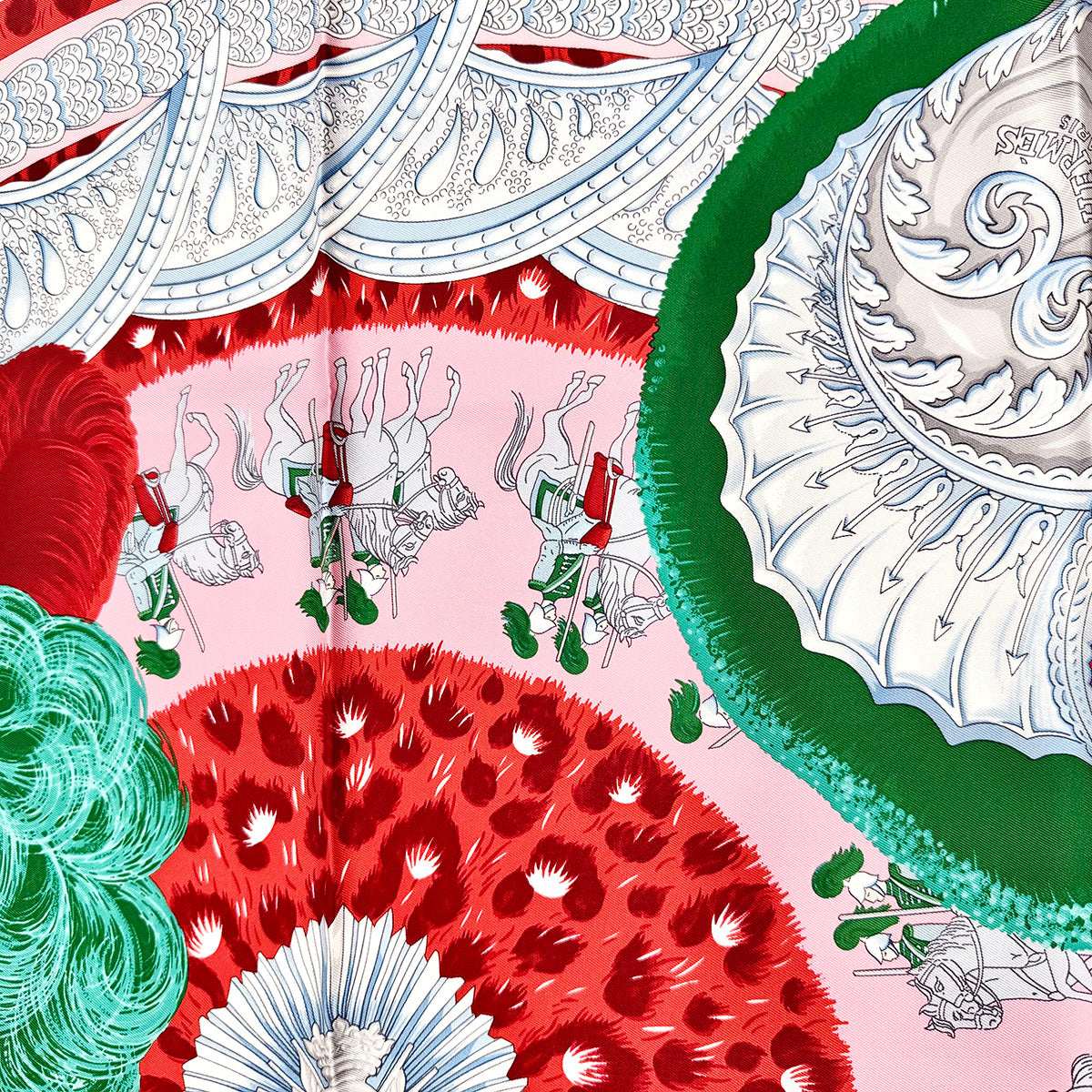 Hermes Patchwork "Plumets du Roy" Scarf